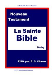 La Sainte Bible - Nouveau Testament