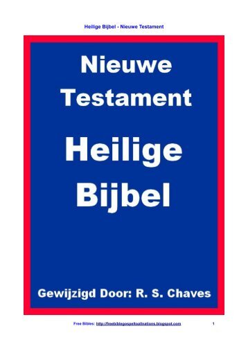 Heilige Bijbel - Nieuwe Testament