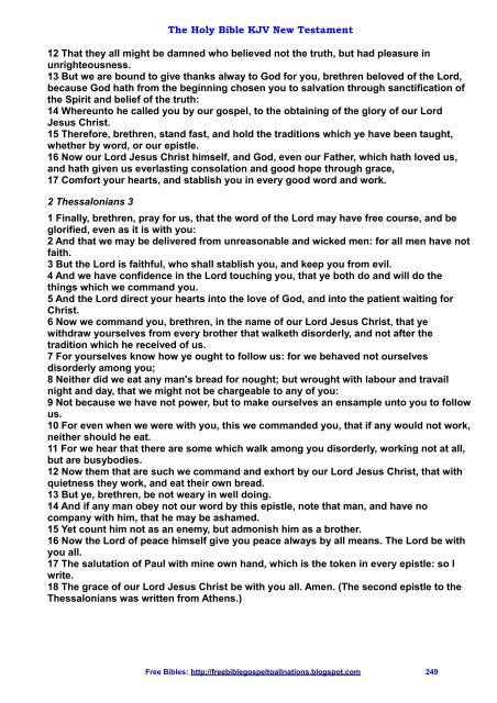 The Holy Bible KJV New Testament