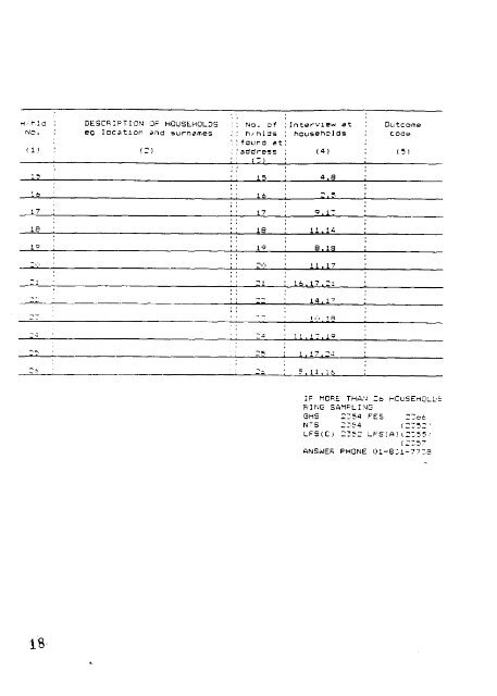 CONTENTS Vol I INTERVIEWERS' INSTRUCTIONS PART 1 ... - ESDS