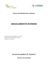 escola secundária de d. sancho i regulamento interno - Esds1.pt