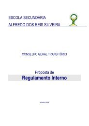 Regulamento Interno - Escola Secundária Alfredo dos Reis Silveira