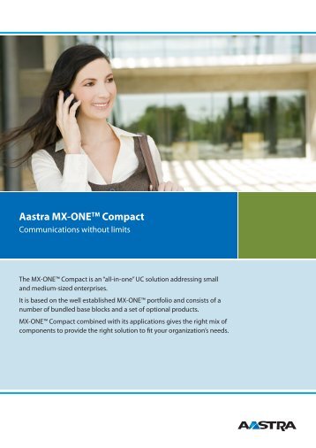 Aastra MX-ONETM Compact - esecom