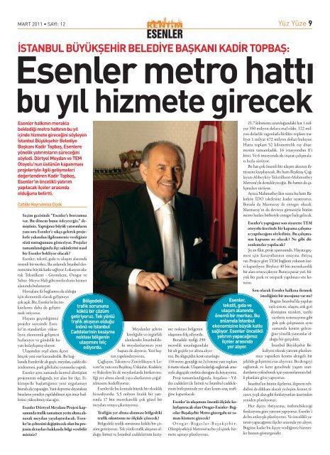 MART 2011 - Esenler Belediyesi