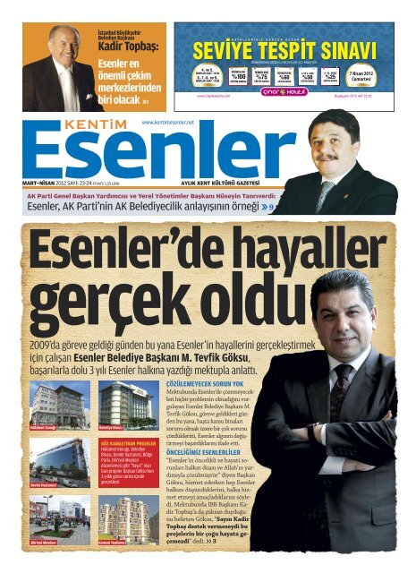 gazeteyi okumak için - tıklayınız - Esenler Belediyesi