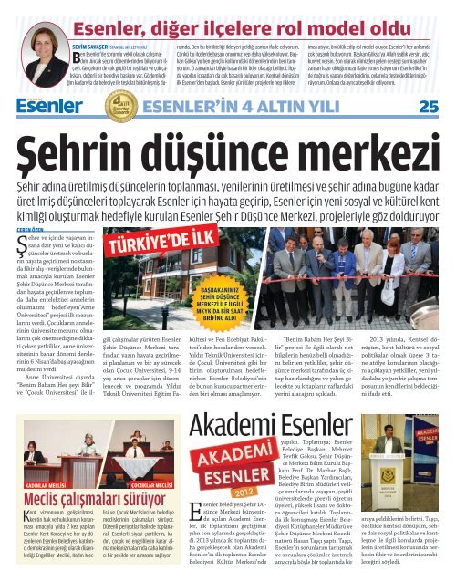 MART 2013 - Esenler Belediyesi