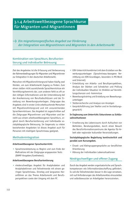 Integration mit Kompetenz - pdf - (ESF) im Land Bremen