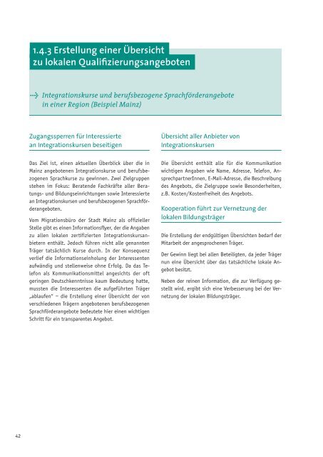 Integration mit Kompetenz - pdf - (ESF) im Land Bremen