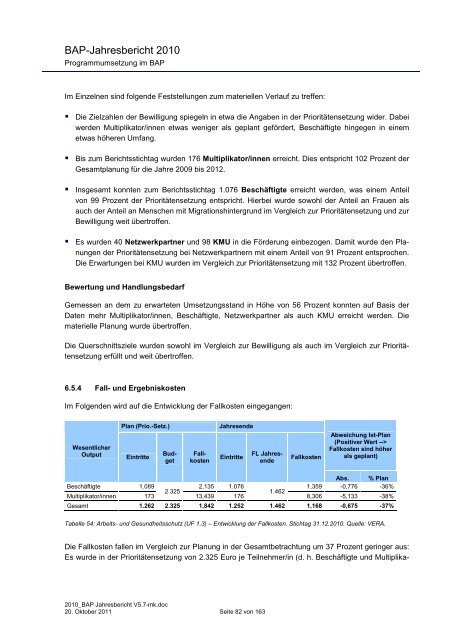 ? Jahresbericht 2010 - (ESF) im Land Bremen