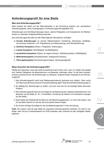 Anforderungsprofil (PDF) - esf-epm