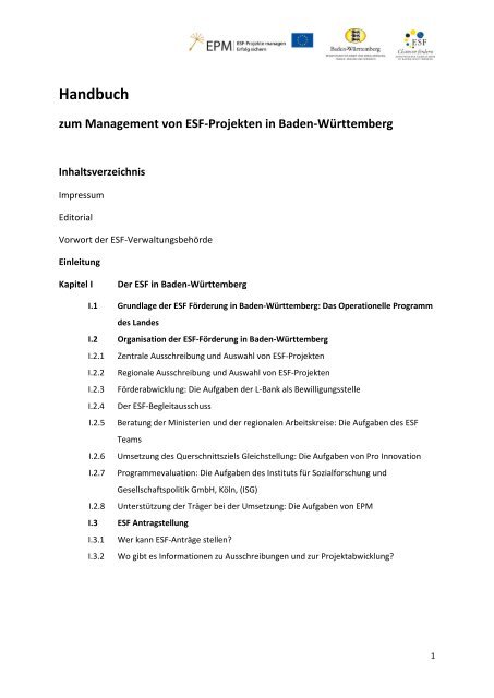 Handbuch - esf-epm