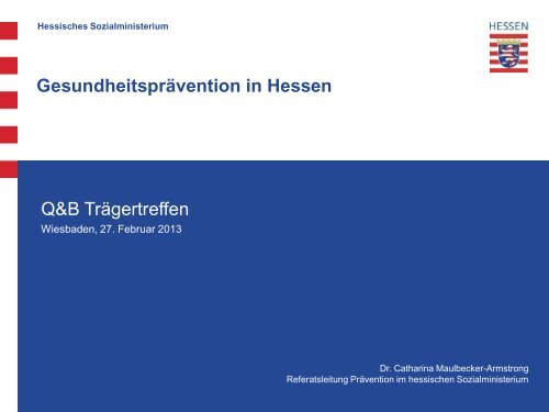 Gesundheitsprävention in Hessen