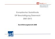 Europäischer Sozialfonds OP Beschäftigung Österreich 2007-2013