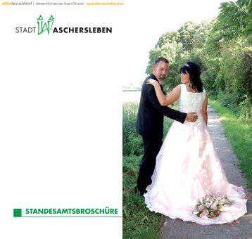 STANDESAMTSBROSCHÜRE - Aschersleben