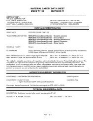 material safety data sheet msds w-133 revision 11 - CleanEasier ...