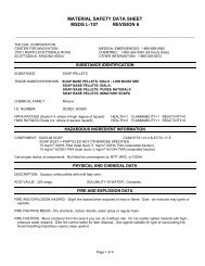 material safety data sheet msds l-107 revision 6 - CleanEasier.com ...