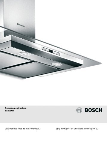 Campana extractora Exaustor - Bosch-home.cl