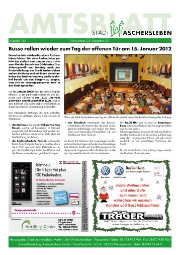 Amtsblatt 143/2011 - Aschersleben