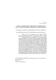 Genetic and phenotypic variability of cherry plum (Prunus cerasifera ...