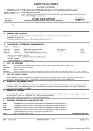 SAFETY DATA SHEET - The Consortium Education