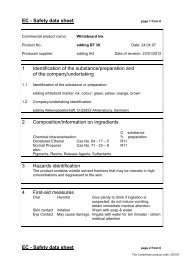 EC - Safety data sheet - The Consortium