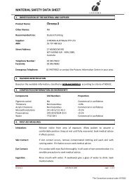 MATERIAL SAFETY DATA SHEET - The Consortium