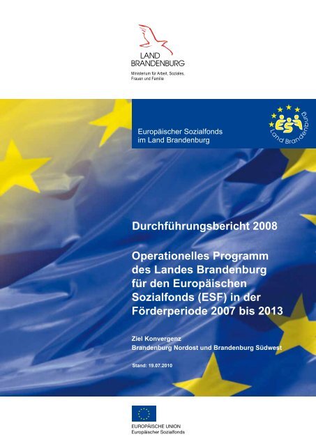 Durchführungsbericht für den ESF 2008 - ESF in Brandenburg ...