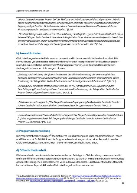 Gender Budgeting im ESF - Qualitative Analyse - Agentur für ...