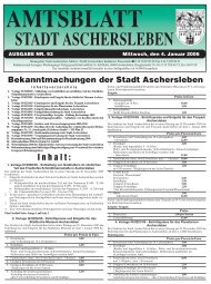 AMTSBLATT STADT ASCHERSLEBEN