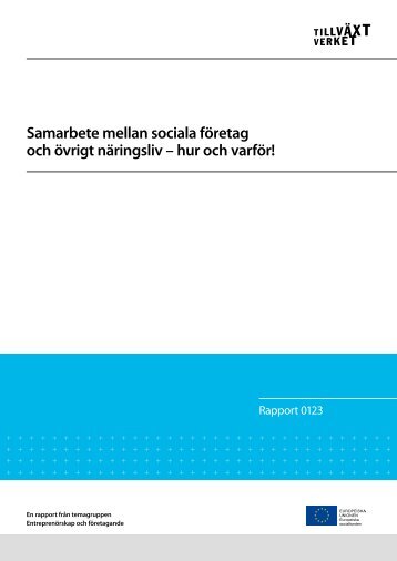 Samarbete mellan sociala företag och övrigt näringsliv – hur och ...