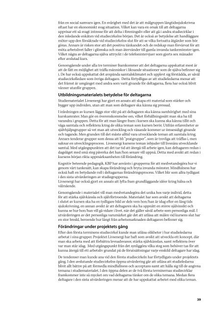 Utvärdering av projekt rev web.pdf - Svenska ESF-rådet