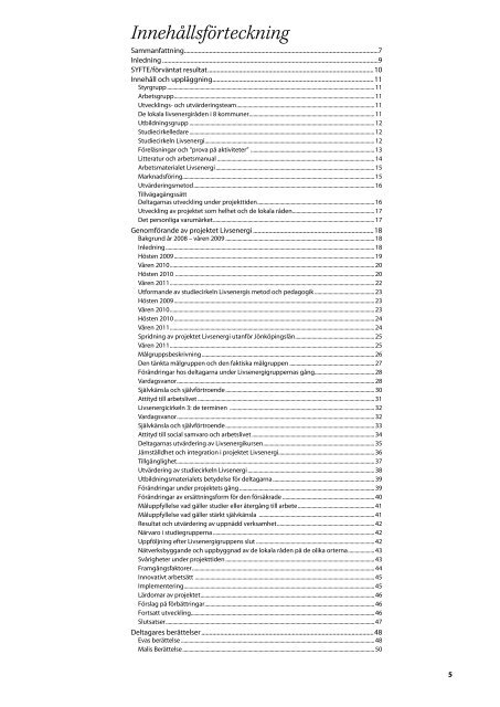 Utvärdering av projekt rev web.pdf - Svenska ESF-rådet