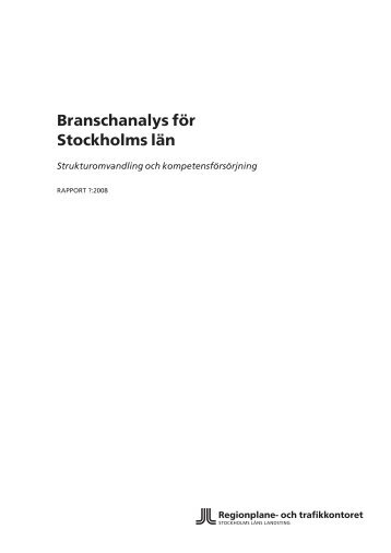 Branschanalys Sthlms region 080902 - Svenska ESF-rådet