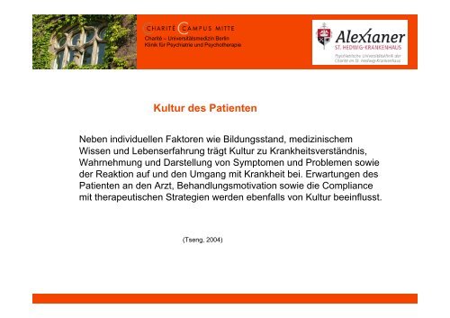 Behandlung von Patienten mit Migrationshintergrund