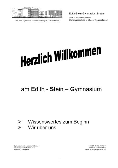 Begrüßungsmappe für neue Eltern (pdf-Datei) - Edith-Stein ...