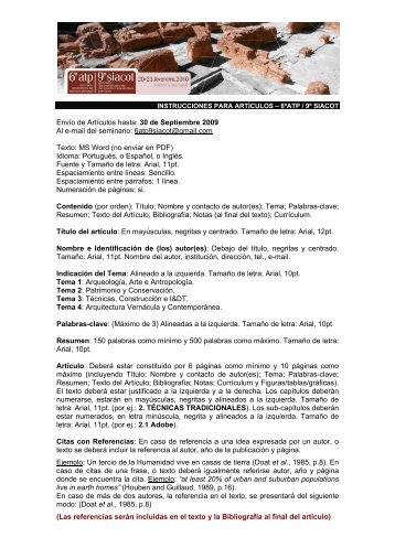 Descargar Instrucciones para Artículos