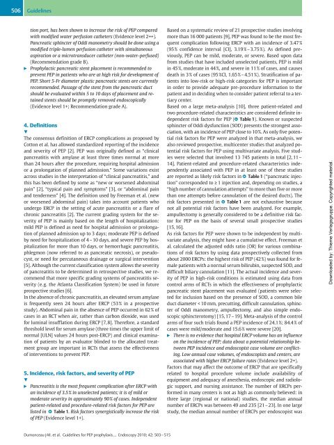 (ESGE) Guideline: Prophylaxis of post-ERCP ... - ResearchGate