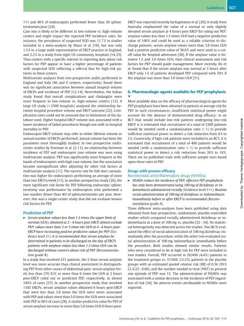 (ESGE) Guideline: Prophylaxis of post-ERCP ... - ResearchGate