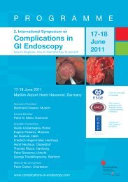 2. International Symposium on Complications in GI-Endoscopy - ESGE