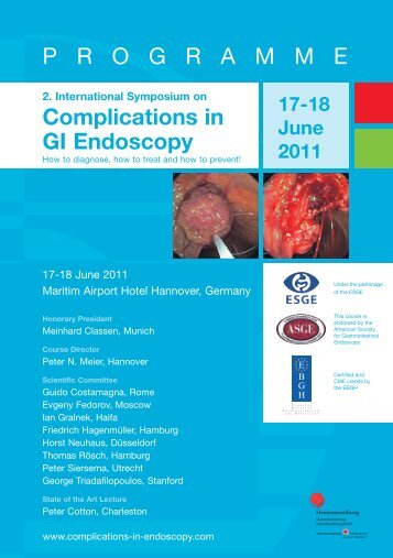2. International Symposium on Complications in GI-Endoscopy - ESGE