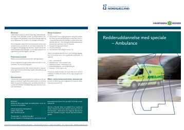 Redderuddannelse med speciale – Ambulance