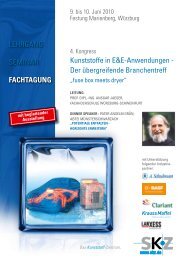 lehrgang seminar Fachtagung Kunststoffe in e&e ... - A. Schulman