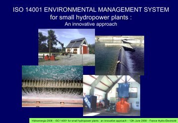 Environmental Management System for small hydropower ... - ESHA