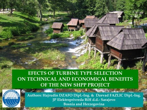 efects of turbine type selection on technical and economical ... - ESHA