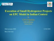 Execution of Small Hydropower Projects on EPC Model in ... - ESHA