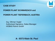 Power Plant Schwarzach, Austria - ESHA