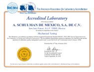 A. SCHULMAN DE MEXICO, SA DE CV San Luis Potosi, SLP 78090