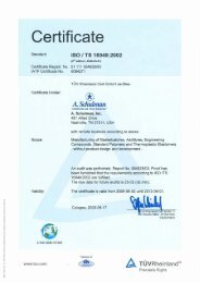 Certificate - A. Schulman