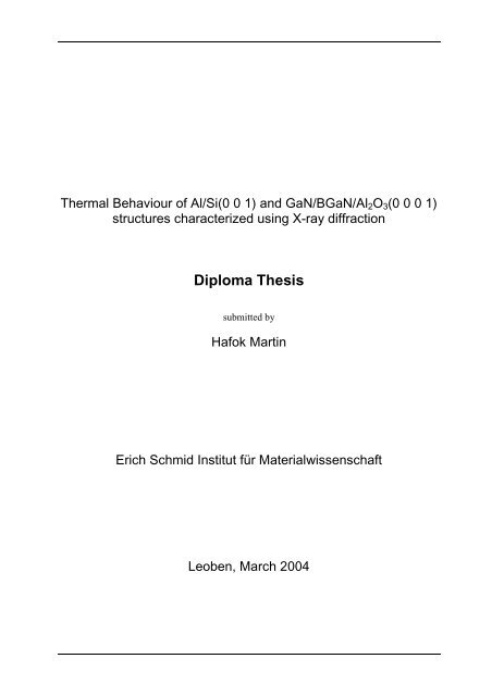 diploma thesis bachelor