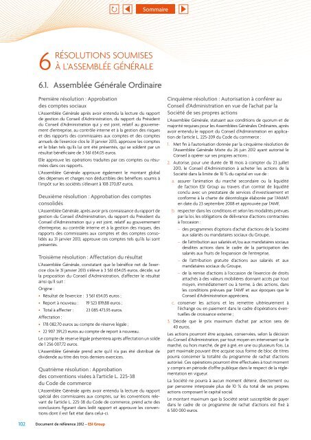 Document de référence 2012 - ESI Group